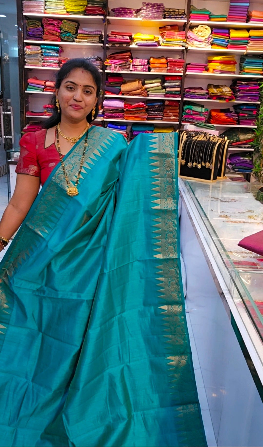 Saree un stiched blouse code SLS 537