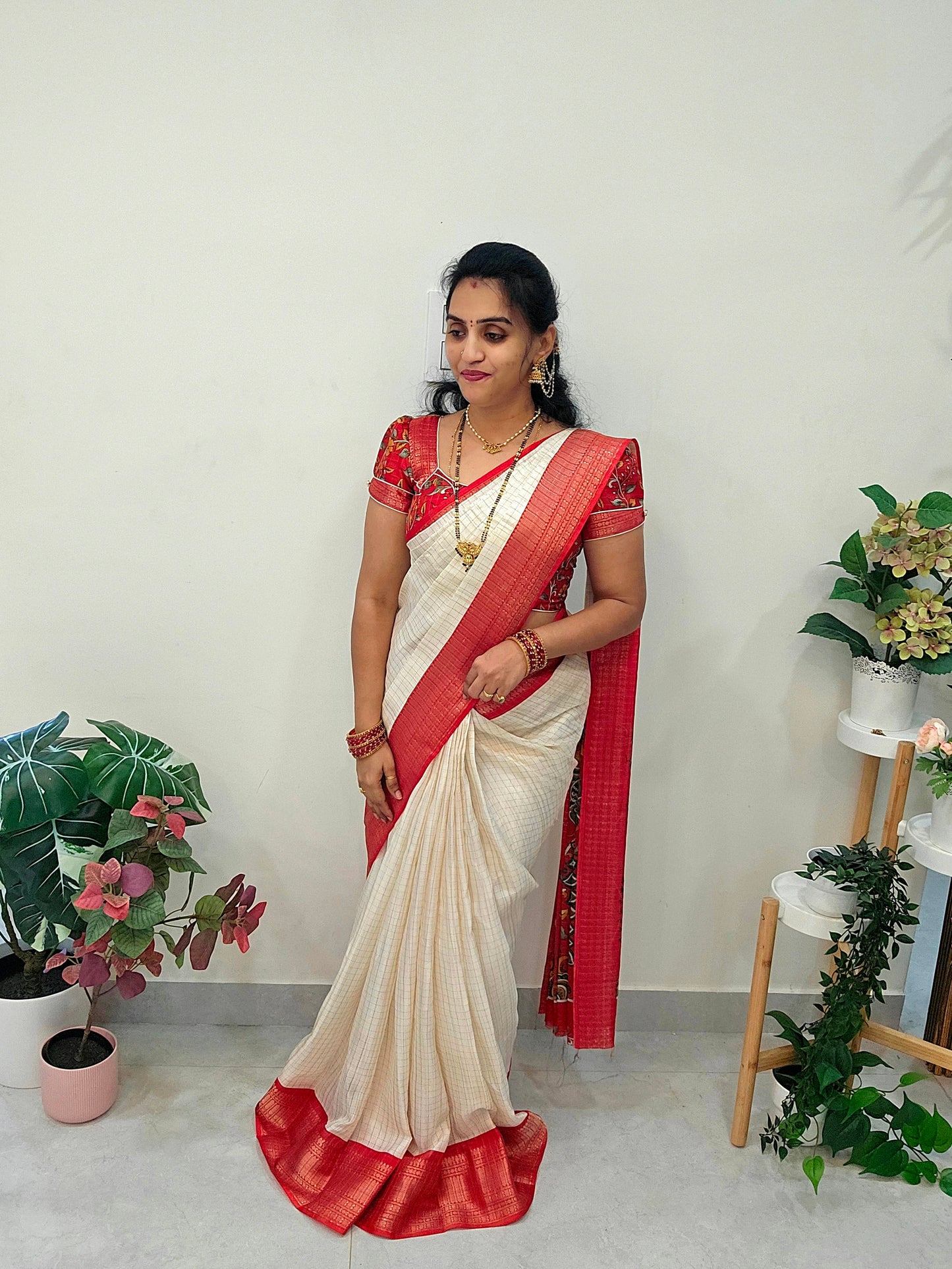 Saree un stiched blouse code SLS 257