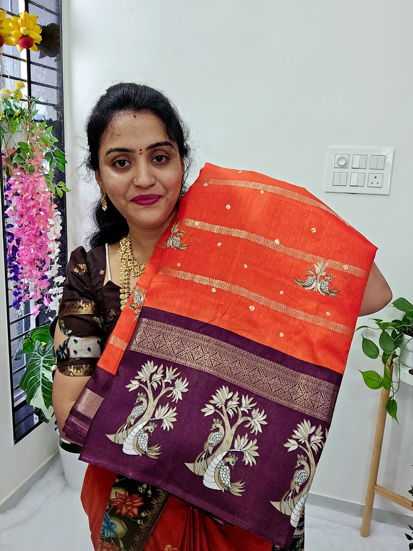 Saree un stiched blouse code SLS 340