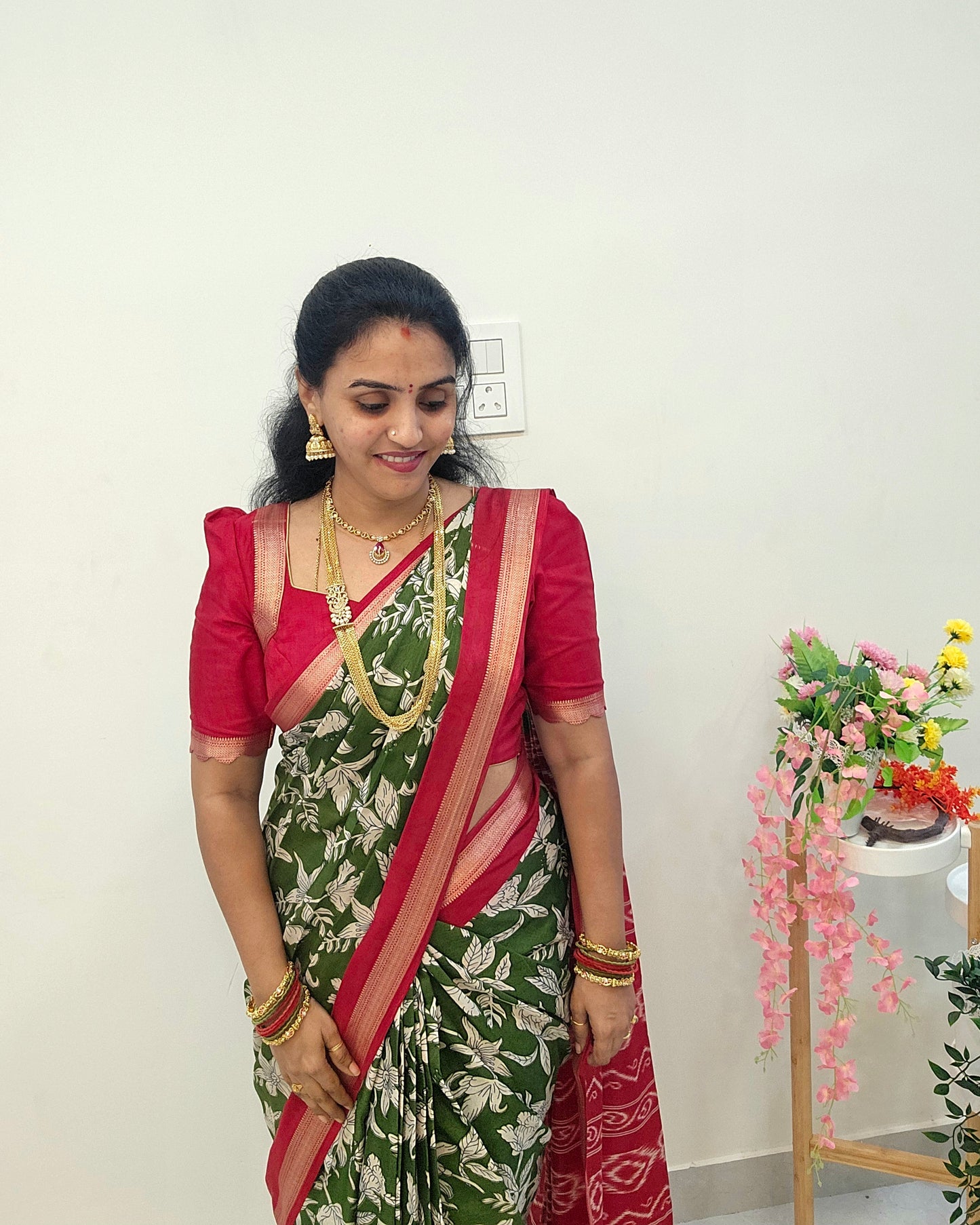Saree un stitched blouse - SLS77