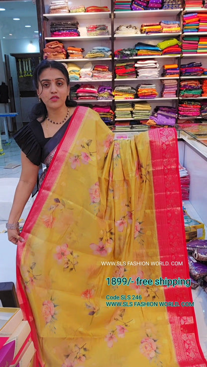 Saree un stiched blouse code sls 246