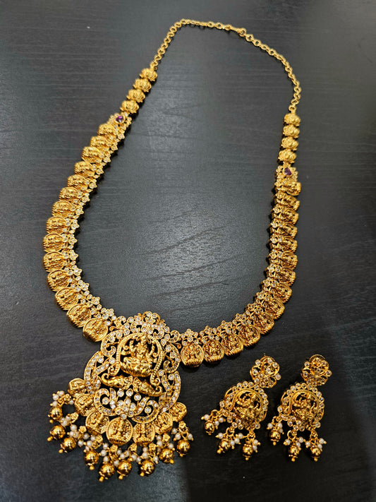 Long set with earrings code SLS   524J Free gift