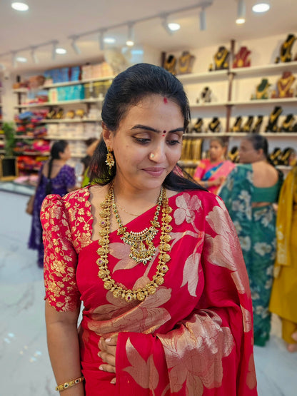 Saree un stiched blouse 689
