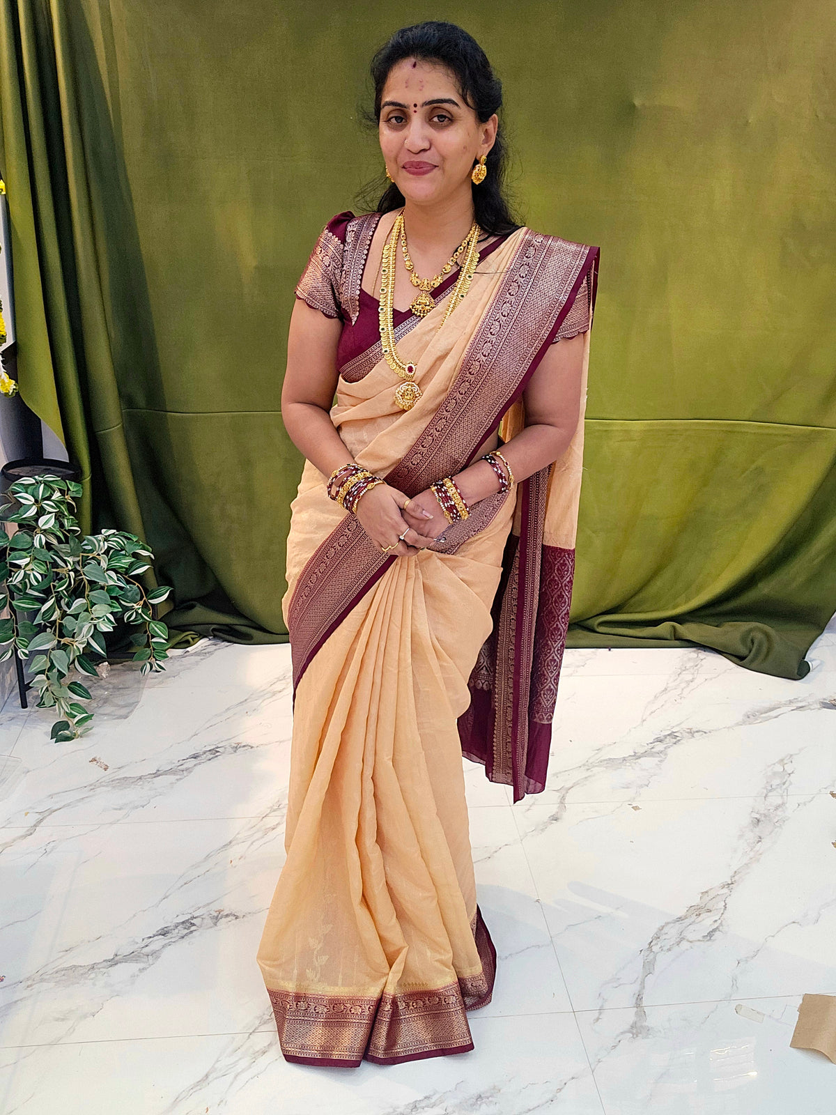 Saree un stiched blouse code SLS