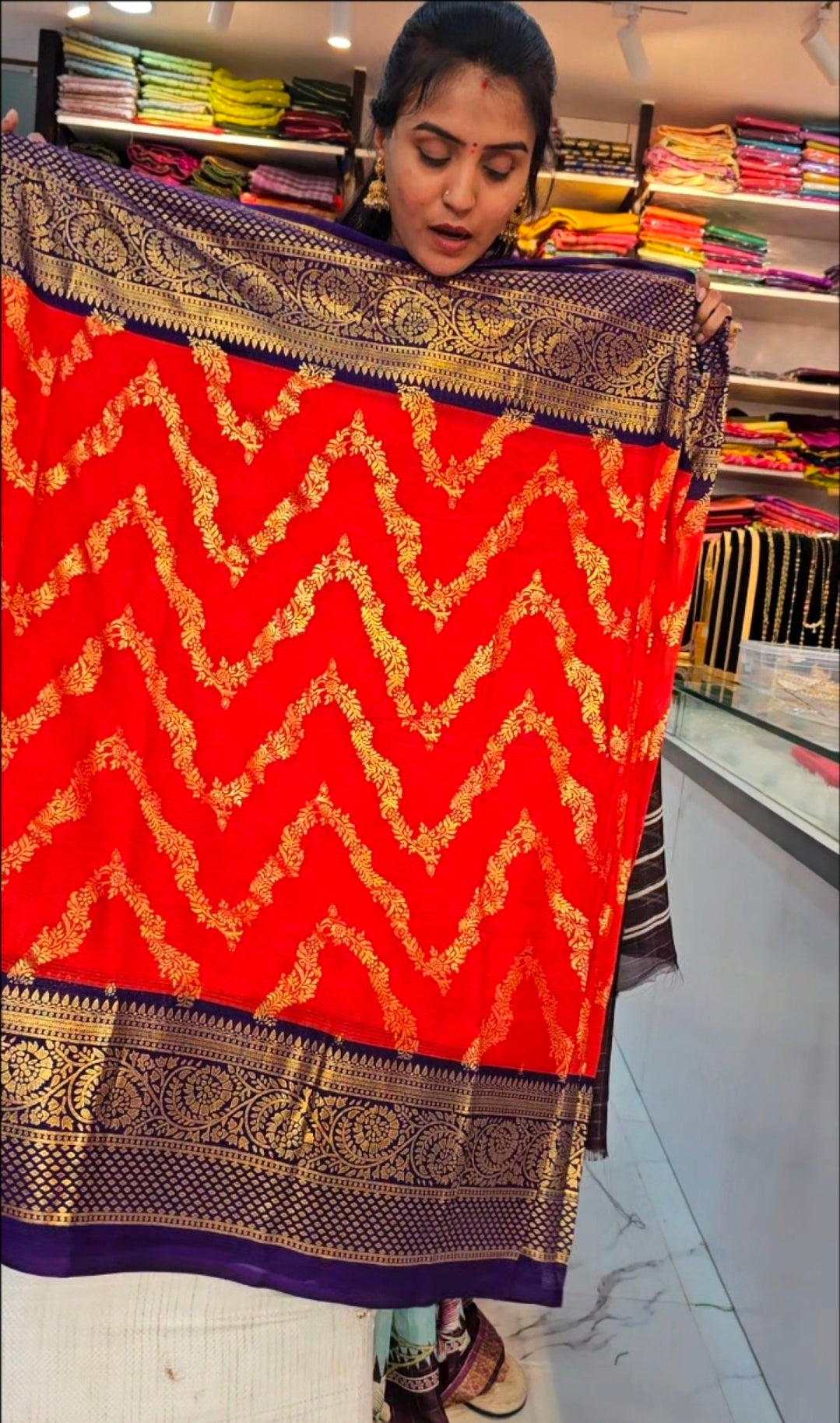 Saree un stiched blouse code SLS 565