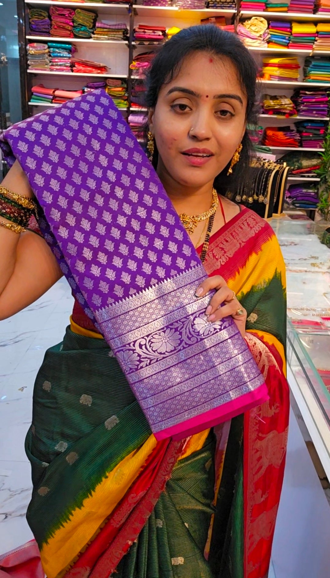 Saree un stiched blouse code SLS 553