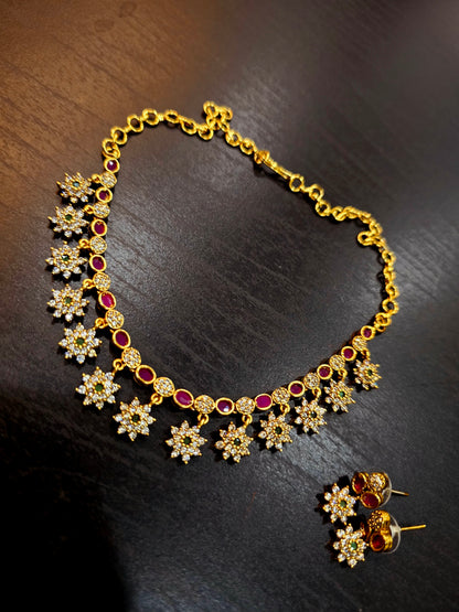 Neck set with earrings Code SLS 361J