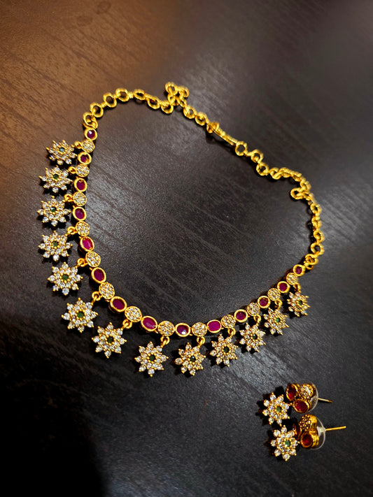 Neck set with earrings Code SLS 361J