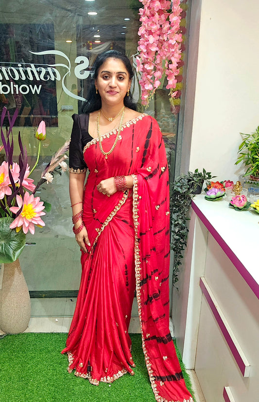 Saree un stiched blouse - SLS71