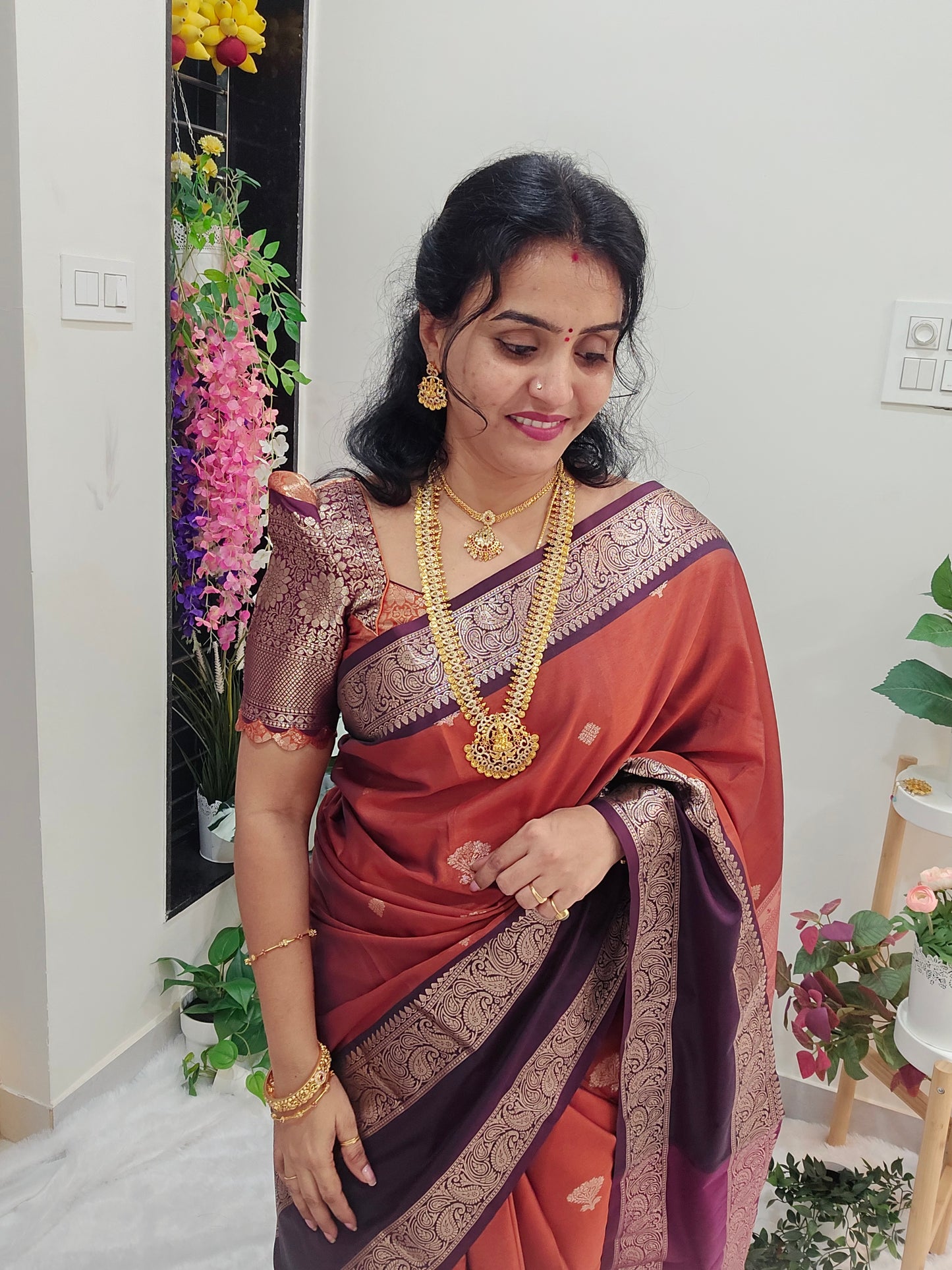 Saree un stiched blouse code SLS 265