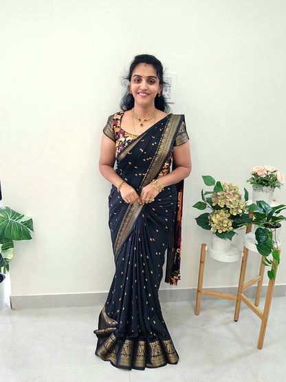 Saree un stiched blouse SLS 190