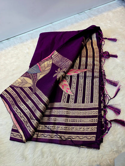 Saree un stiched blouse code SLS 614