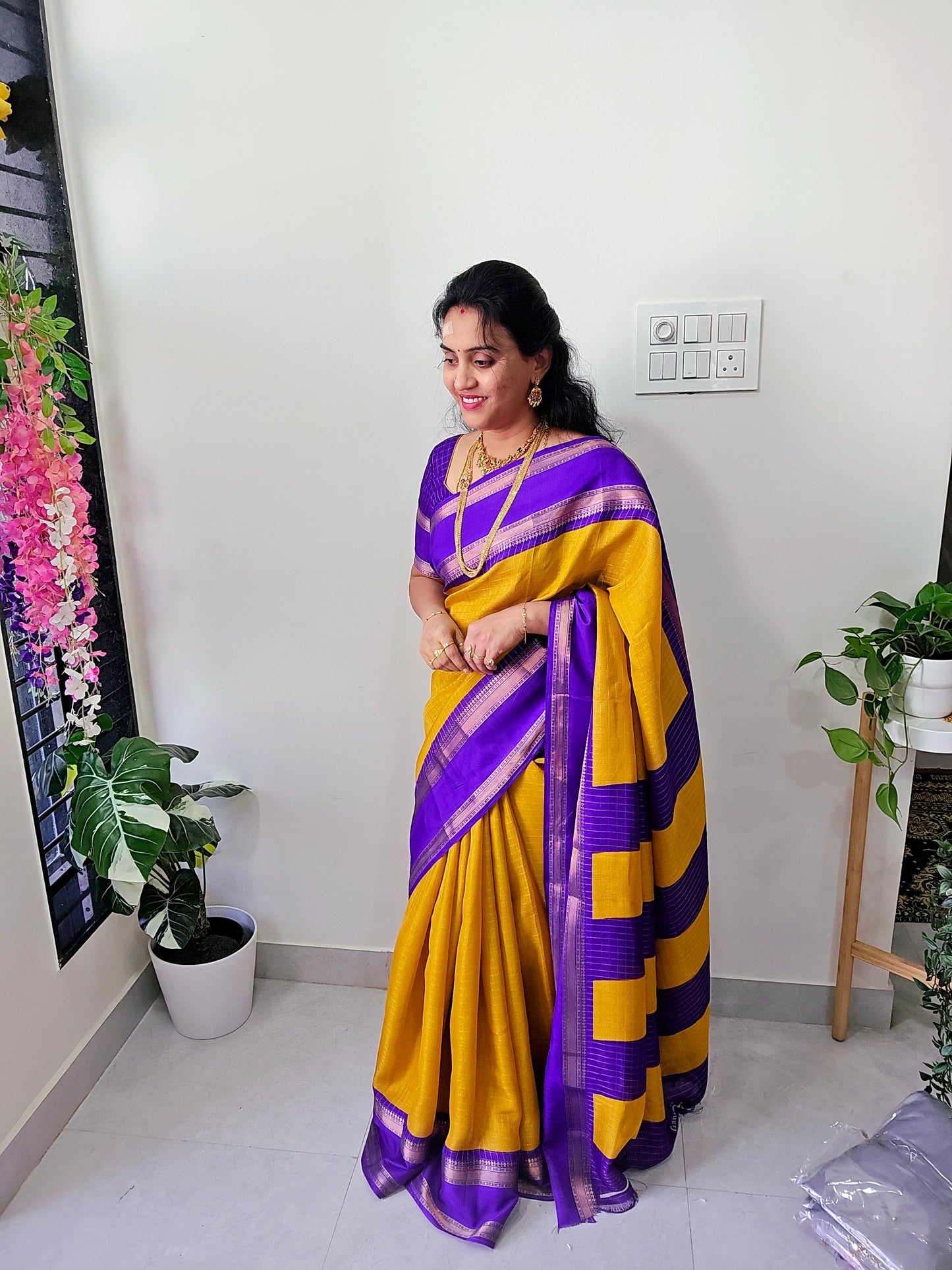 Saree un stiched blouse code SLS 345