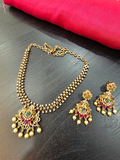 Neck set with earrings rings code SLS 173J