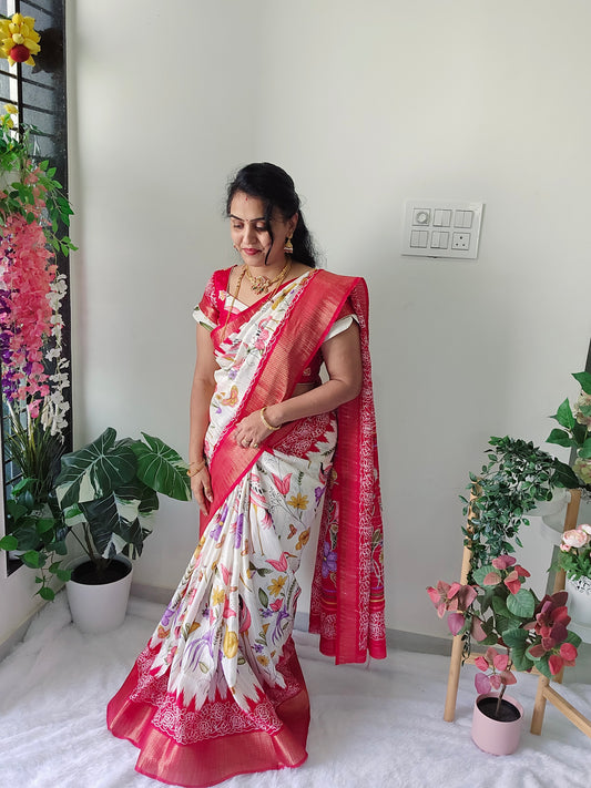 Saree un stiched blouse code SLS 259