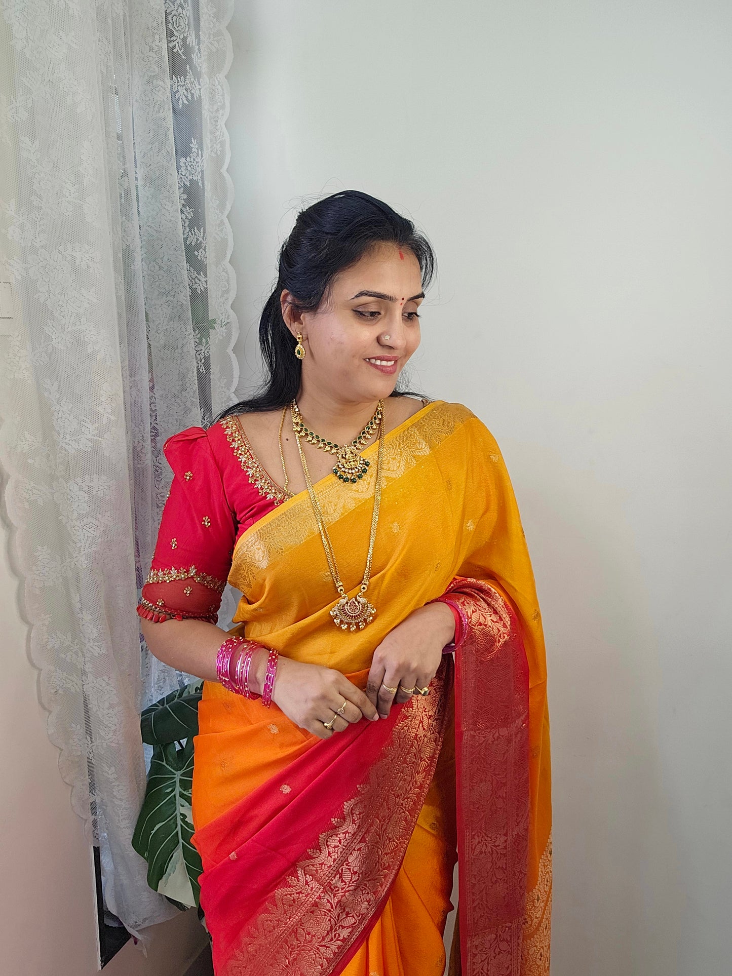 Saree un stiched blouse code SLS 612