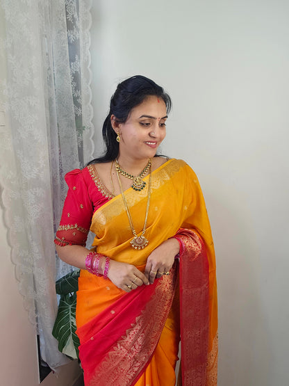 Saree un stiched blouse code SLS 612