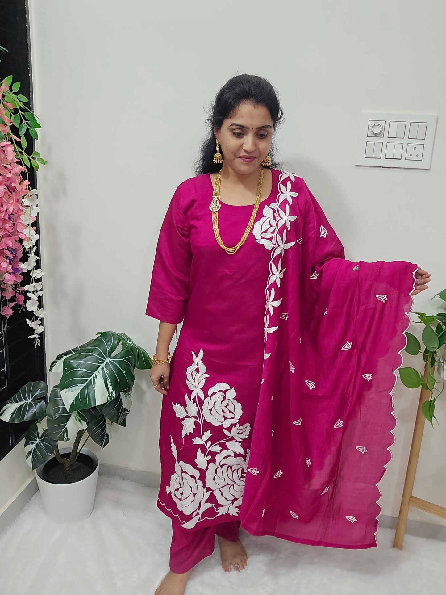 3 peace kurthi set Code SLS 338