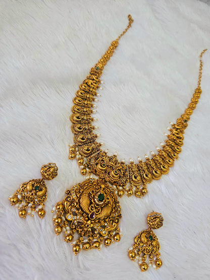 Ugadi offer sale  Long set with earrings code SLS 462J