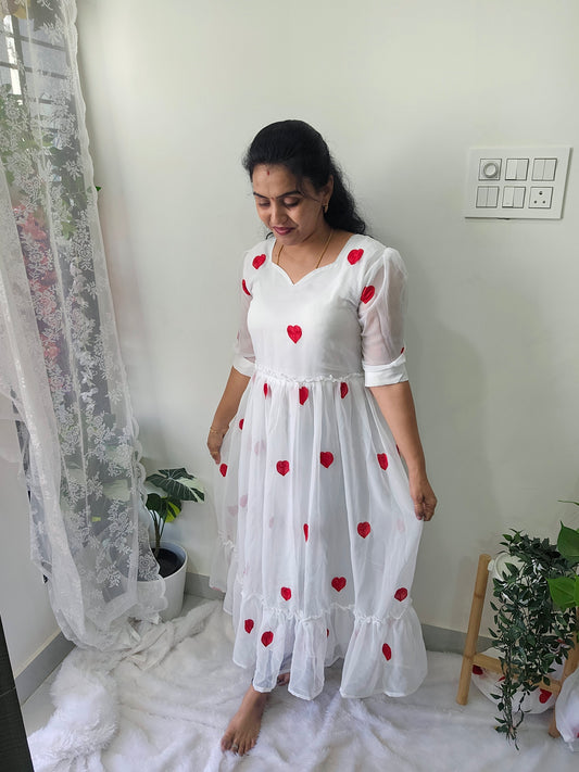 Maxi frock White code SLS 354