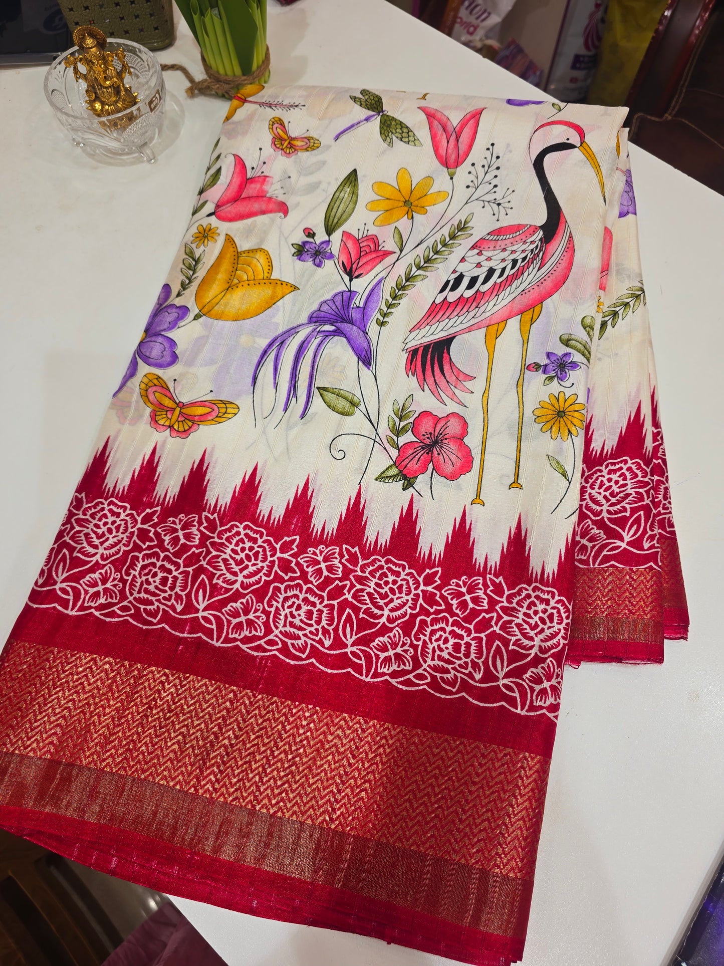Saree un stiched blouse code SLS 431