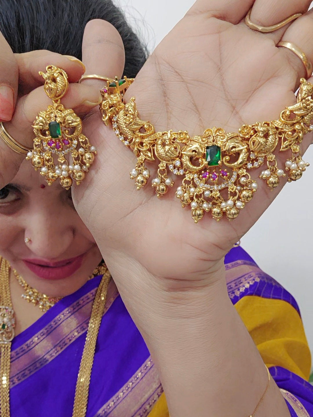 Neck set with earrings Code SLS 338 J