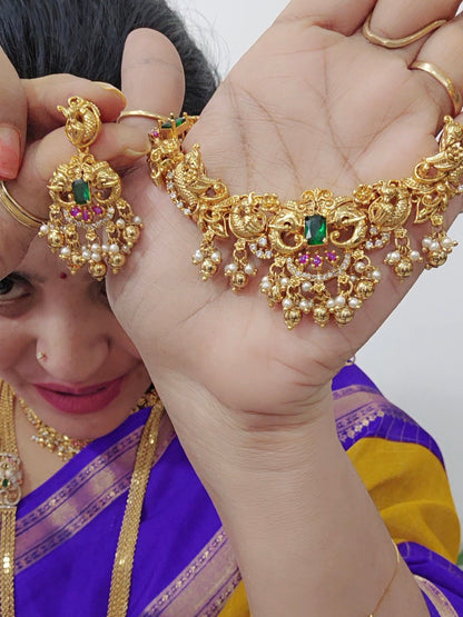 Neck set with earrings Code SLS 338 J