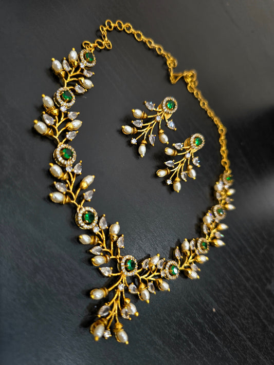 Neck set with earrings code SLS 396 J