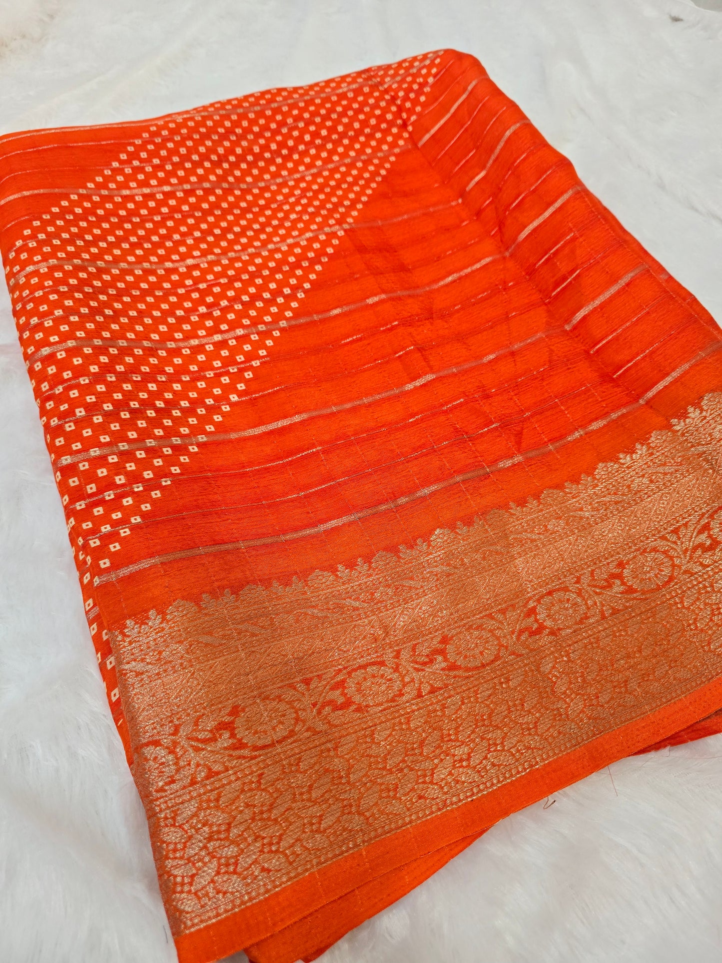 Orange color un stiched blouse code SLS 296