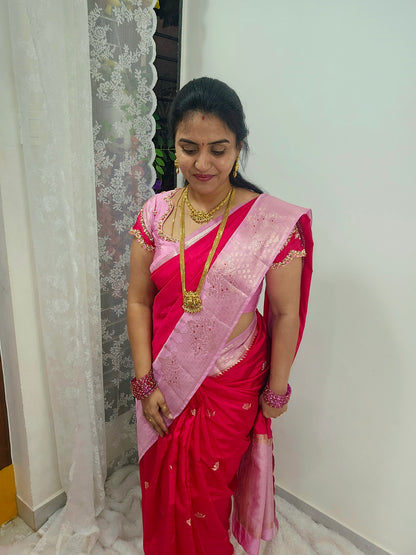 Saree un stiched blouse code SLS 587