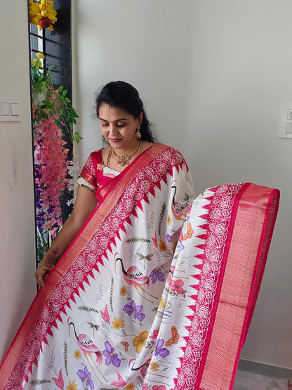 Saree un stiched blouse code SLS 259