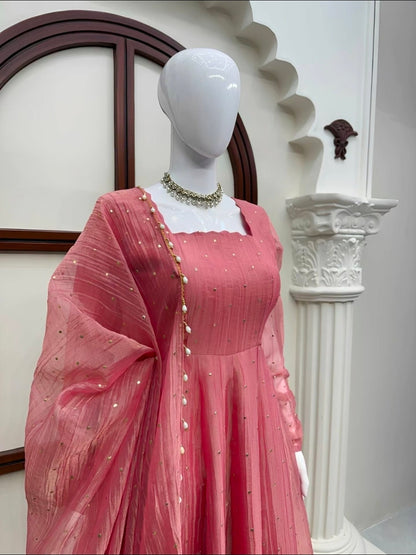 Frock with bottom + duppatta code SLS 722
