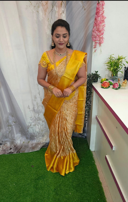 Saree un stiched blouse code SLS 476