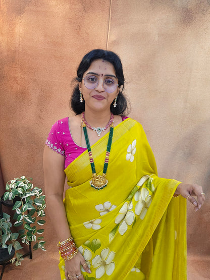 Saree un stiched blouse code SLS
