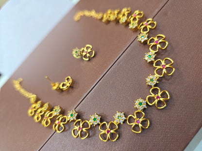 Neck set with earrings Code SLS282J