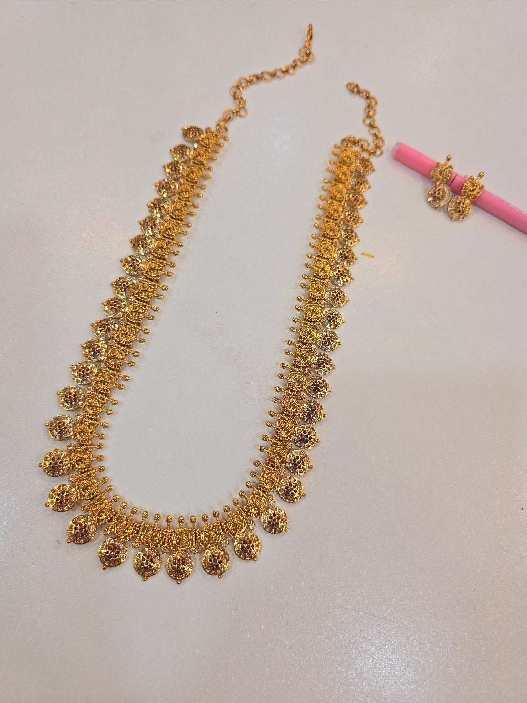 Long set with earrings code SLS 328J