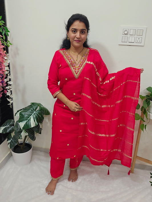 3 peace kurthi set Code SLS 343