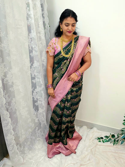 Saree un stiched blouse code SLS 495