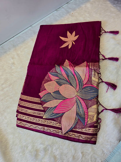 Saree un stiched blouse code SLS 614