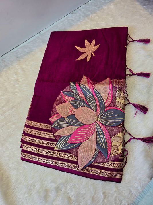 Saree un stiched blouse code SLS 614