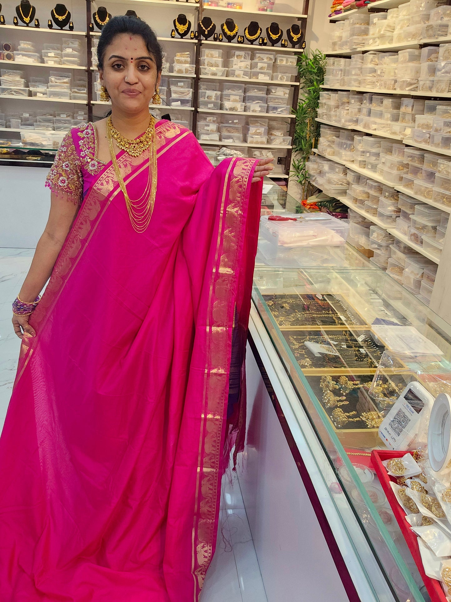 Saree un stiched blouse code SLS 717