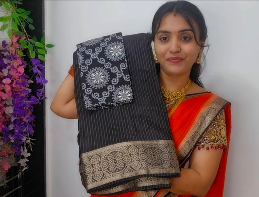 Saree un stiched blouse code SLS 573