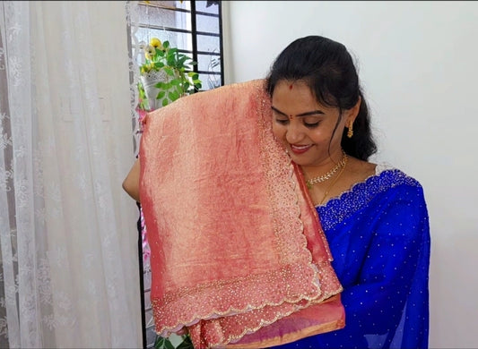 Saree un stiched blouse code SLS 463