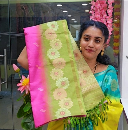 Saree un stitched blouse -SLS 65