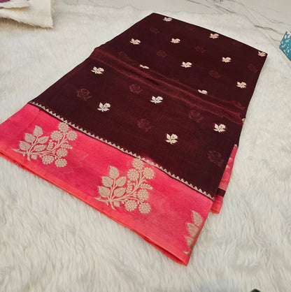 Saree un stiched blouse code SLS 578