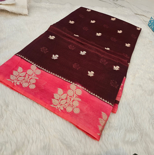 Saree un stiched blouse code SLS 578