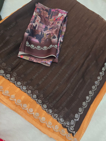 Saree un stiched blouse code SLS 261