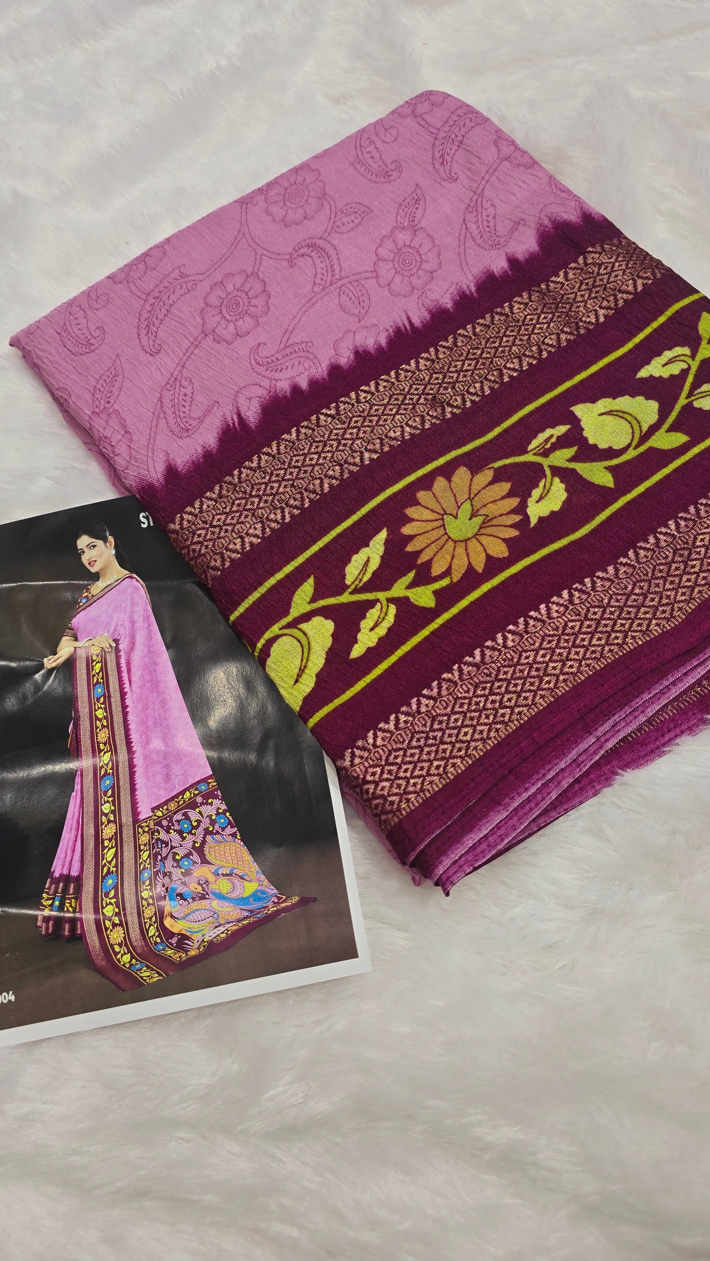 Saree un stiched blouse code SLS 332