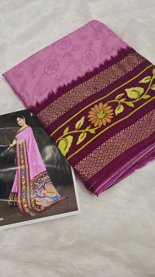 Saree un stiched blouse code SLS 332