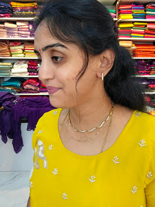 Code SLS195J  Neck set with earrings